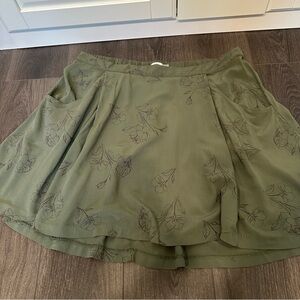 Old Navy Olive Green Floral Women's Skirt, 2X